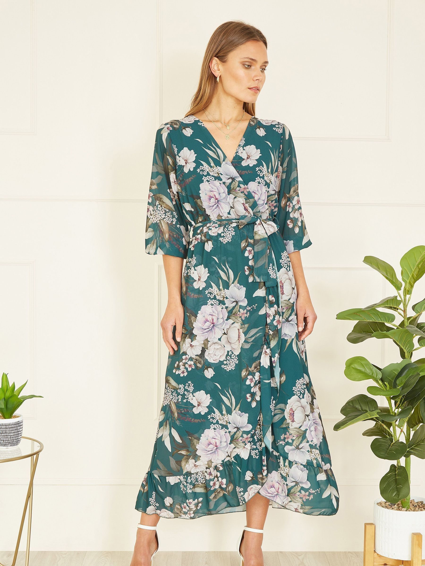 Yumi wrap dress discount