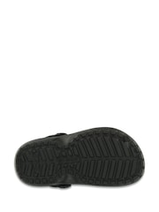 Crocs Black Fluffy Kids Lined Clogs - Image 4 of 7