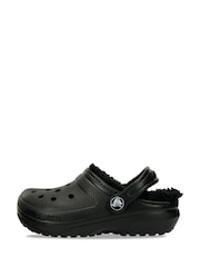 Crocs Black Fluffy Kids Lined Clogs - Image 5 of 7
