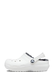Crocs White Fluffy Kids Lined Clogs - Image 2 of 4