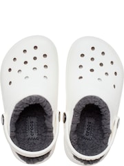 Crocs White Fluffy Kids Lined Clogs - Image 4 of 4
