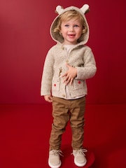 Neutral Reindeer Christmas Cardigan (3mths-7yrs) - Image 2 of 8