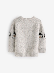 Grey Snowman Christmas Crew Neck Jumper (3mths-7yrs) - Image 6 of 7