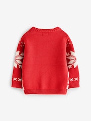 Red Patchwork Christmas Jumper (3mths-7yrs) - Image 6 of 8