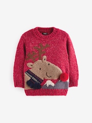 Red Reindeer Christmas Jumper (3mths-7yrs) - Image 5 of 7