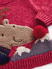 Red Reindeer Christmas Jumper (3mths-7yrs) - Image 7 of 7