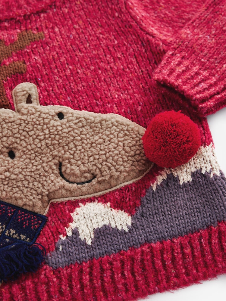 Red Reindeer Christmas Jumper (3mths-7yrs) - Image 7 of 7