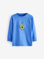 Blue Vegetables Long Sleeve T-Shirts 3 Pack (3mths-7yrs) - Image 3 of 7