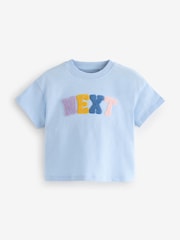 Modra Next Logotip - 100% Cotton kratek rokav; s kratkimi rokavi majica (3mesec-7leto) - Slika 1 iz 3
