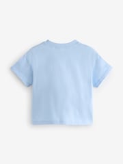 Modra Next Logotip - 100% Cotton kratek rokav; s kratkimi rokavi majica (3mesec-7leto) - Slika 2 iz 3
