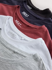 Core Slimline Crew Neck T-Shirts 5 Pack - Image 10 of 11