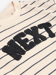 Blue Stripe Slogan 100% Cotton Short Sleeve T-Shirt (3mths-7yrs) - Image 3 of 3