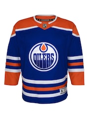 Fanatics Blue NHL Edmonton Oilers Replica Home Jersey Kids - Image 2 of 3