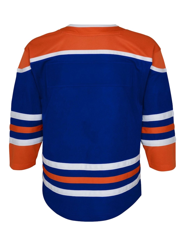 Fanatics Blue NHL Edmonton Oilers Replica Home Jersey Kids - Image 3 of 3