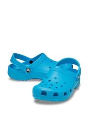 Crocs Blue Classic Kids Unisex Clogs - Image 3 of 6