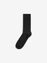 Black 18 Pack Mens Cotton Rich Black Socks - Image 2 of 2