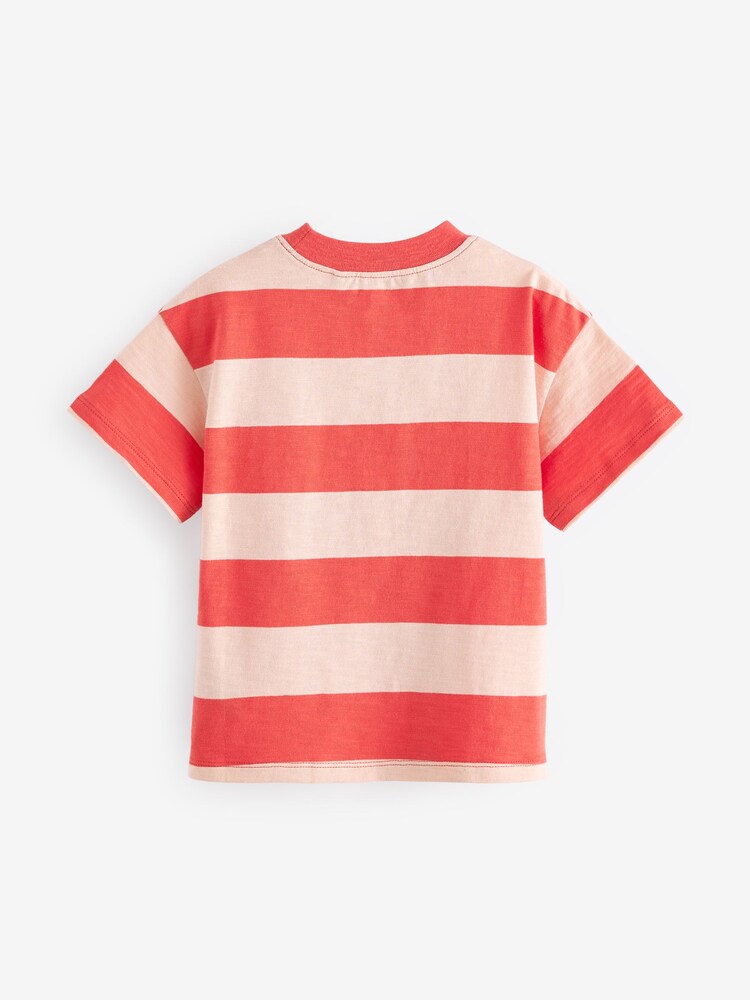 Red Stripe Sister 100% Cotton Short Sleeve T-Shirt (3mths-7yrs) - Image 2 of 3