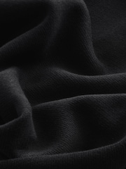 Black 100% Cotton Premium Knit Bomber Jacket - Image 9 of 9