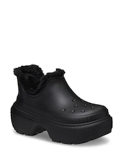 Crocs Black Stomp Shorty Boots - Image 3 of 7