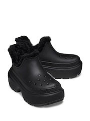 Crocs Black Stomp Shorty Boots - Image 4 of 7