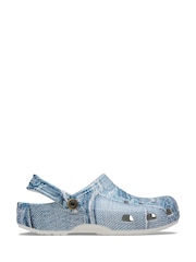 Crocs Denim Adults Classic Clogs - Image 1 of 7