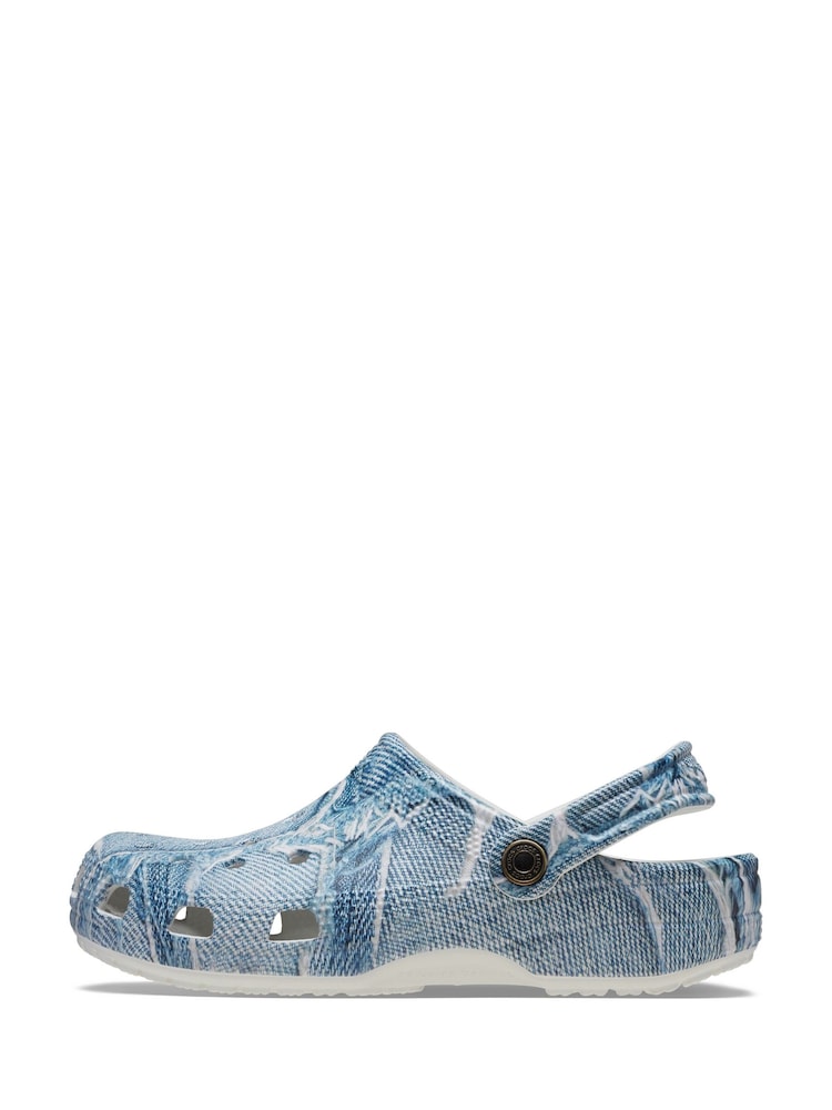 Crocs Denim Adults Classic Clogs - Image 2 of 7