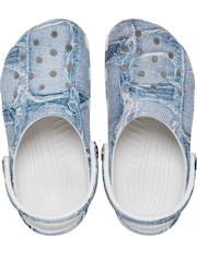 Crocs Denim Adults Classic Clogs - Image 5 of 7