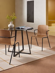MADE.COM Set of 2 Black Sadie Dining Chairs - Image 1 of 4