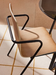 MADE.COM Set of 2 Black Sadie Dining Chairs - Image 3 of 4