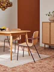 MADE.COM Set of 2 Burgundy Red Sadie Dining Chairs - Image 1 of 6