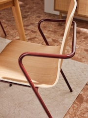 MADE.COM Set of 2 Burgundy Red Sadie Dining Chairs - Image 3 of 6