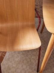 MADE.COM Set of 2 Burgundy Red Sadie Dining Chairs - Image 4 of 6