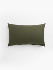 Dark Sage Green 40 x 59cm Hemmingway Textured Bobble Cushion - Image 4 of 5