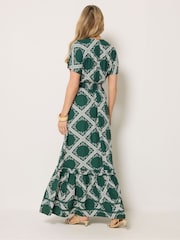 Long Tall Sally Green Scarf Tie Maxi Dress - Image 3 of 6