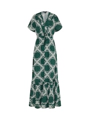 Long Tall Sally Green Scarf Tie Maxi Dress - Image 5 of 6