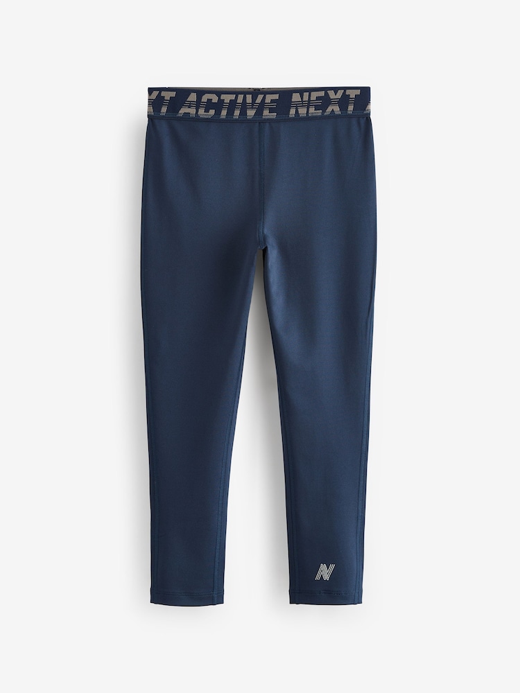Navy Blue Base Layer Leggings (3-16yrs) - Image 1 of 3