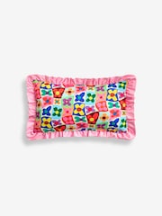 Eleanor Bowmer Multi Today Is A Good Day Floral Ruffle Edge Cushion - Image 5 of 5
