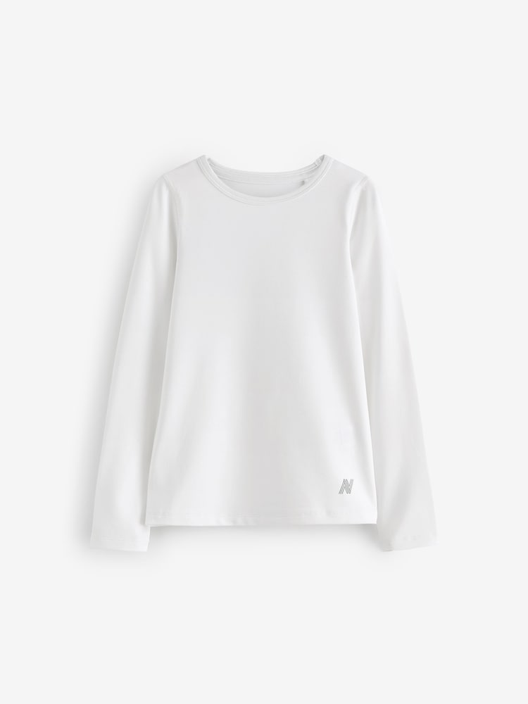 White Long Sleeve Base Layer Top (3-16yrs) - Image 1 of 3