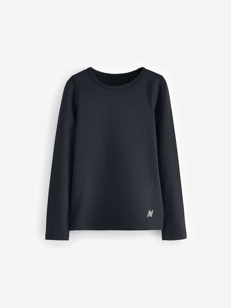 Black Long Sleeve Base Layer Top (3-16yrs) - Image 1 of 3