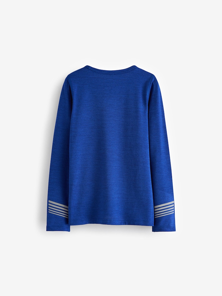 Cobalt Blue Long Sleeve Base Layer Top (3-16yrs) - Image 2 of 3
