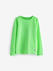Fluro Yellow Long Sleeve Base Layer Top (3-16yrs) - Image 1 of 3