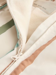 Mineral Stripe Fleece Lined Hooded Zip Pramsuit All-In-One (0mths-2yrs) - Image 7 of 10