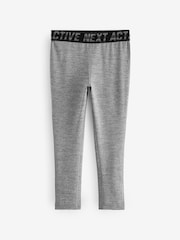 Grey Textured Base Layer Leggings (3-16yrs) - Image 1 of 3