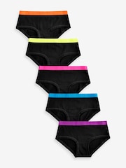 Black Hipster Briefs 5 Pack (2-16yrs) - Image 1 of 8