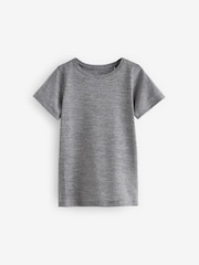 Grey Textured Base Layer Short Sleeve T-Shirt (3-16yrs) - Image 1 of 3