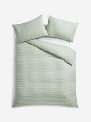 Brushed Stripe Duvet Cover and Pillowcase Set - Imagen 3 de 4