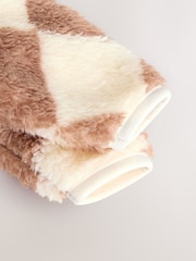 Beige Harlequin - Baby Cosy Fleece Jacket with 3D Ears - Imagen 10 de 11