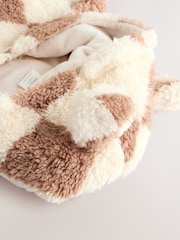 Beige Harlequin - Baby Cosy Fleece Jacket with 3D Ears - Imagen 9 de 11