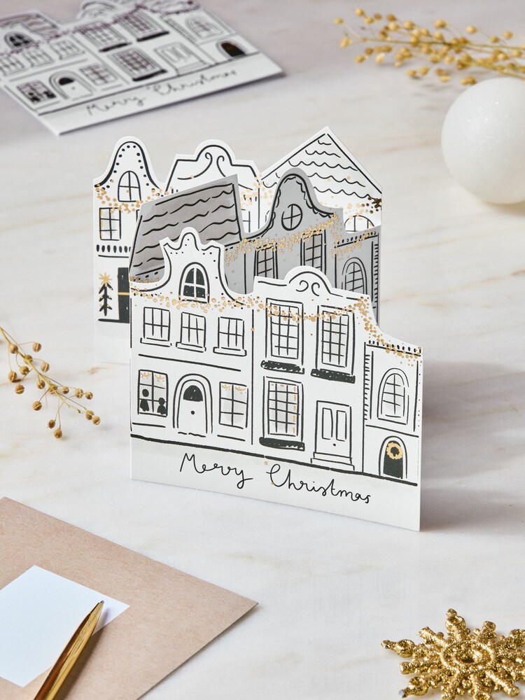 Twilight Houses 10 Pack Christmas Multipack Cards - Image 1 of 1