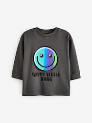 Grey 100% Cotton Long Sleeve Character T-Shirt (3mths-7yrs) - Image 1 of 3